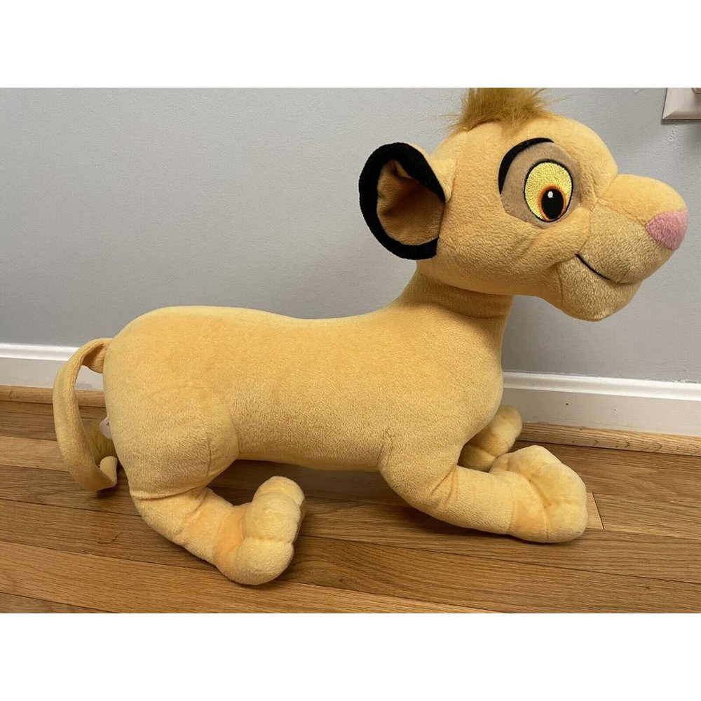 Disney's The Lion King Jumbo Simba Cub Plush Toy Large Size Hasbro 22"